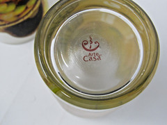 Arte Casa Lemon Lime Pineapple Art Juice Glasses Cuba Set of 6