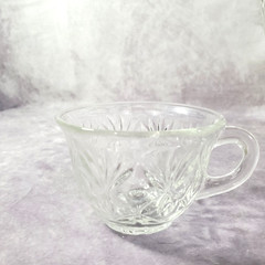 HAZELWARE Vintage 7 QT Prismcut Crystal Punchbowl Set w/ 12 Cups LEXINGTON 6427