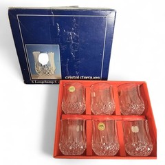 Cristal D’arques Longchamp 6cl Stemless Cordial Glasses~ 24% Lead Crystal Arc