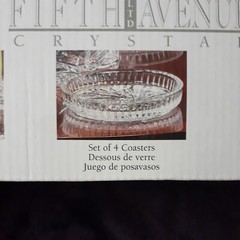 Fifth Ave Ltd Crystal Wine Accessory Set 6 Pc. 24% Lead