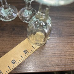 4 Libbey Chivalry Clear Cordial Glasses Discontinued Paneled Texture Faceted