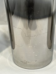 Set of 4 Mercury Silver Fade Highball Glasses 16 oz Tumblers Ombre Cocktail