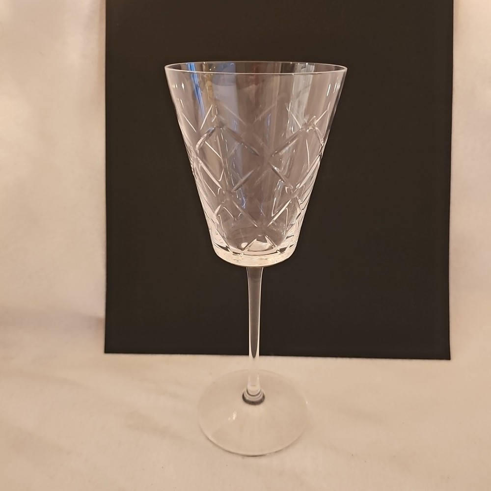 Martha Stewart Wedgwood TRELLIS Crystal Goblet Glass 8 oz. Made in Germany New