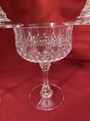 CRISTAL D’ARQUES LONGCHAMP CHAMPAGNE COUPES Set Of 6 FRANCE Exquisite