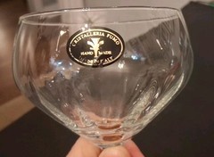 1 Cristalleria Fumo Hand Made Crystal Cocktail/Champagne/Wine Glass Italy