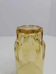 Vintage Hazel Atlas Amber Tumbler Glass, 1970s Reflections