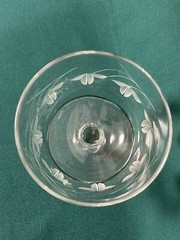 SET of 4-VINTAGE (1950’s) CRYSTAL STEMWARE for special entertaining/holidays