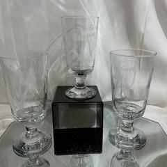 Eamon Glass Etched 6” Irish Coffee Ireland Harps Shamrocks Glass – Set of 3