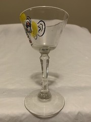 Beau Brummel Mid Century Modern Vintage Gay Fad Tipsy Tini Cocktail Glass