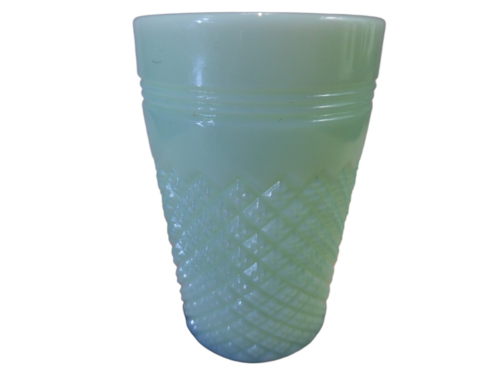 Tumbler Jadeite Glass Addison Pattern By Mosser