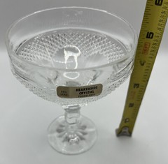 Hearthside Crystal Champagne Sherbet Glass 8 oz Yugoslavia with origanal sticker