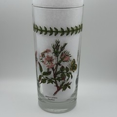 Vintage Botanic Garden Glass Tumbler Set/3-Cyclamen, Gazania & Rosa