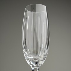 Set of 4 Rogaska Crystal Royal Gallery Champagne Flutes Slovenia 8.25″ Exc 1990