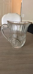 Royal Crystal Rock Aurea Gold Pitcher Made in Italy