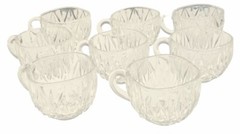 Lot/8 Hazel Atlas Punch Bowl Cups Williamsport Clear