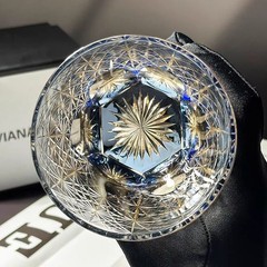 Knights Templar Edo Tokyo Kiriko Luxury Crystal Whiskey Tumbler Glass