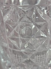 Vtg Fostoria Heritage Whiskey Glasses 1972-1982 UV Manganese Glow 4 piece