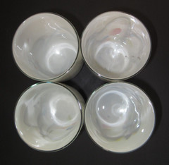 Dalian Drinking Glasses Tumblers Retro Snowflake Art Glass Candle Holder Vintage