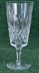 Waterford Crystal Lismore Crystal Champagne Flute Cut Glass Ireland 7.75” Signed