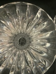 Set Of Two Baccarat Massesa a White Wine Glasses