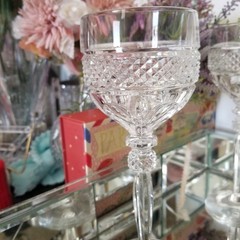 7 Mixed Item Lot Riekes-Crisa Brand Williamsburg Pattern Hock Wine & Tall Wine