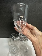 5 Tiffin Silhouette Clear Stem Iced Tea Footed Tumbler/Goblet(s)
