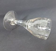 3 Glasses/Foot Cups, Hand Engraved, England, About 1860 – 1880 AL265