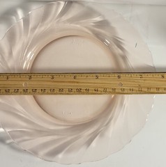 Vereco Duralax Swirl Pink Luncheon Plates Set Of 2 Vintage