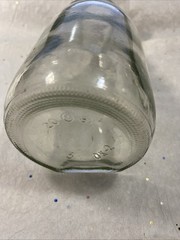 VINTAGE Paul Mason Clear Glass Milk Bottle Wine Carafe 9.75″ Stamped Since 1852