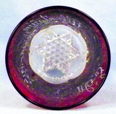 Allentown Fair 1916 Tumbler Ruby Stained Button Arches Duncan Miller LMS EAPG