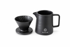 Black Coffee Dripper/ Black Sculve Ritual Coffee Dripper