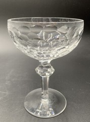 Waterford Crystal Curraghmore 5.5″ Champagne Tall Sherbet Glasses Set of 6 FLAWS