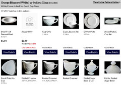 1) Indiana ORANGE BLOSSOM BOWL White MILK GLASS or Candle Votive EXC(9 AVAIL)