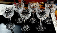 Vintage Gotham Rosewood Crystal Goblets 6 3/4” High Qty (6) Lot #2
