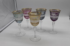 Marchioness Pattern by Ebeling & Ruess Cordial/Claret Wine Stemmed Glasses.