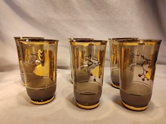 MCM Drinking Glasses Holly Set Of 6 Highball