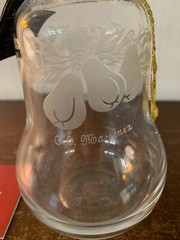 Pear Shaped Carafe Engraved G And Massenez Numbered In Baccarat Crystal