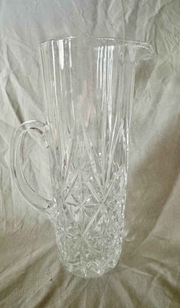 Cristal D’Arques Chantilly Taile Beaugency Pint Pitcher Lead Crystal France