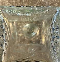 New! Paksh 7pc Italian Crafted Glass 34 1/4 oz Whiskey Decanter Set W/6 Glasses