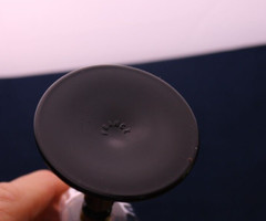 Onyx Cristal D’Arques Durand Cordial Wine Glass Black Stem Clear Swirl Optic 4 «