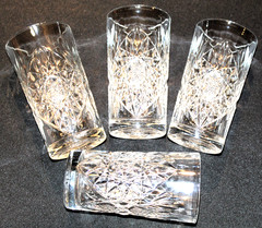 Libbey Glass Hobstar Set Of Four Glasses