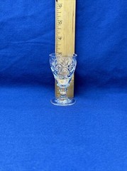 WEBB & CORBETT CRYSTAL GEORGIAN PATTERN CORDIAL / LIQUEUR GLASSWARE