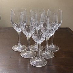 Set of 6 Cristal D’Arques Durand JUAN 6 3/4″ Wine Glasses ~ Made in France