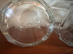 TWO LUMINARC 500 Clear Glass Flat Tumblers Panel Sides 14 oz.