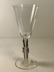 Franz Long Tail Hummingbird Crystal Wine Glass 7.75 in.