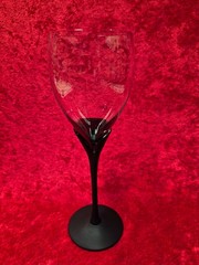 Set of 2 Mikasa RARE Matt Alexandra Black Tulip Stemware Wine Glasses 12 Availbl