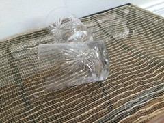Vintage Crystal Hand Cut Pinwheel Fan 2 Whiskey Rocks Glasses 3.5″hX2.5»w