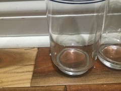 MCM Vintage Corning Corningware Old Town Blue 2 Tumblers 5.75» + 1 juice 5»