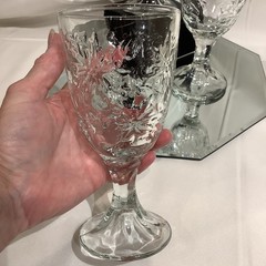 Princess House Fantasia 6.75” Water Wine Goblet – Set of 3