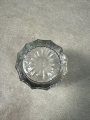Hazel Atlas Clear Glass Toothpick Holder or Small Juice Tumbler Vintage